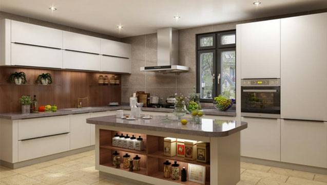 全鋁櫥柜-01（風格：現代；顏色：暖白）